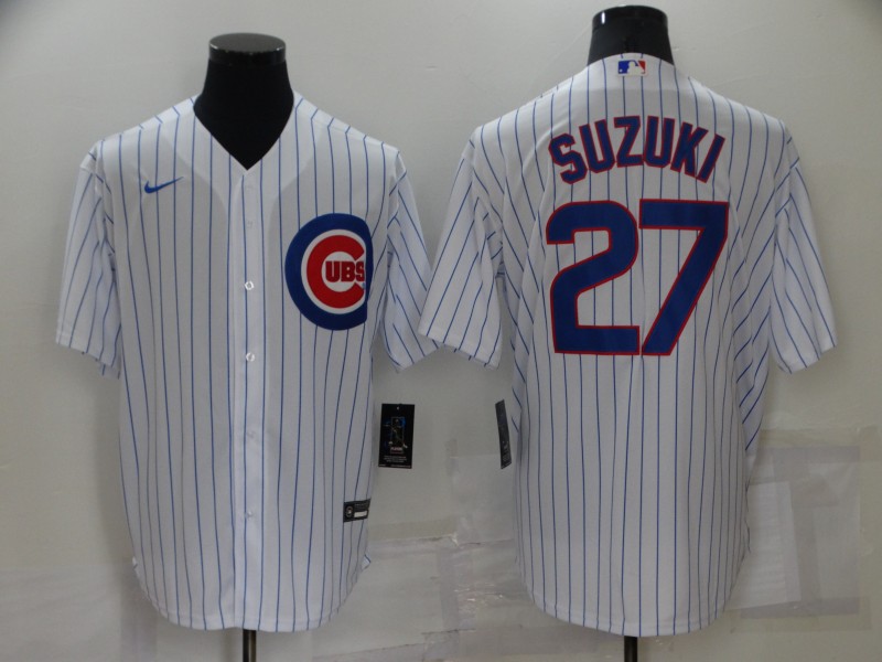 Cubs 27 Seiya Suzuki White Nike Cool Base Jersey,We sell and wholesale Cubs 27 Seiya Suzuki White Nike Cool Base Jersey on line form chian!